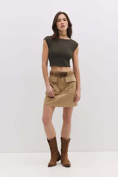 No Matter What Basic Crop Top mit Rückenfrei
