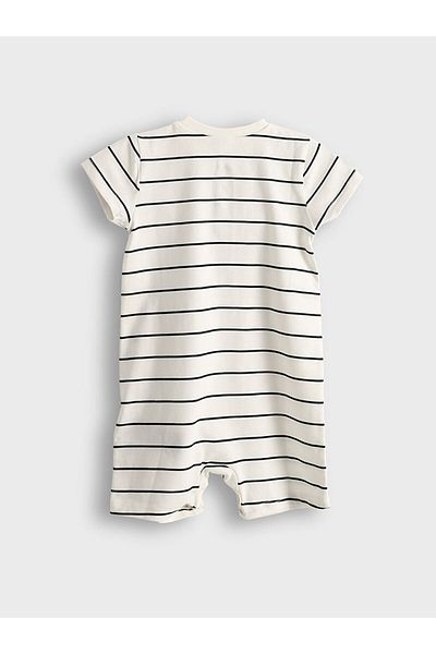LC Waikiki Lcw Crew Neck Baby Boy Combed Cotton Jumpsuit