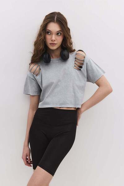 No Matter What Kurzärmeliges Crop-T-Shirt