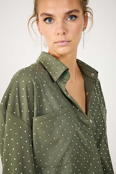 No Matter What Hemd mit funkelnden Steinen