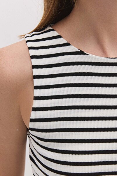 No Matter What Gestreiftes Basic-T-Shirt mit Trägern