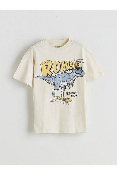 LC Waikiki Dinosaur Print Boys T-Shirt and Shorts Pack of 2