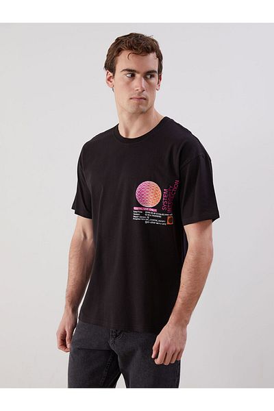 LC Waikiki Ανδρικό Tisort με στάμπα Crew Neck New Season - S5J846Z8