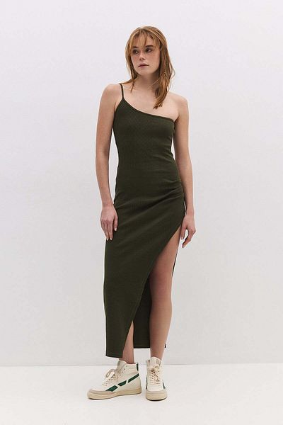 No Matter What Maxikleid mit One-Shoulder-Träger und tiefem Schlitz
