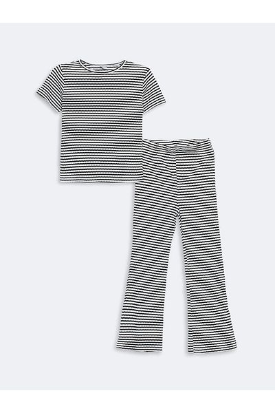 LC Waikiki Crew Neck Girls T-Shirts and Leggings