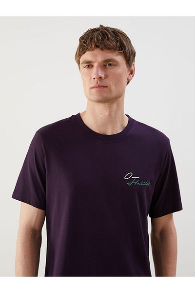 LC Waikiki New Season Crew Neck Printed Combed Cotton Men's T-Shirt - S5Jq95Z8