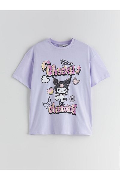 LC Waikiki New Season Crew Neck Kuromi Printed Girls' T-Shirt - S5Ps98Z4