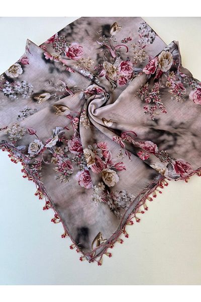 Sümeyye çeyiz Handcrafted Handcrafted Edge Beaded Writing Cheesecloth Yemeni Dowry Gift