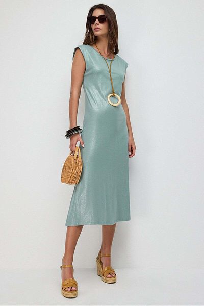 No Matter What Midikleid aus glitzerndem Stoff