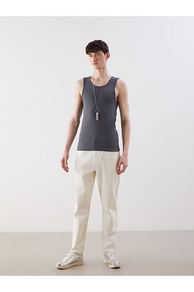 LC Waikiki Crew Neck Ribbed Men's Sleeveless T-Shirt