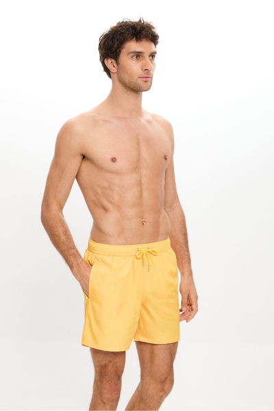 TOOSALTY ΑΝΔΡΙΚΟ Μονόχρωμο Λεπτό Υφασμάτινο Σορτς Νερού με Διχτυωτή Φόδρα Τσέπης Αδιάβροχο Μεσαίο Μήκος 25SM111ST