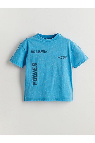 LC Waikiki Sari Crew Neck Printed Boy's T-Shirt