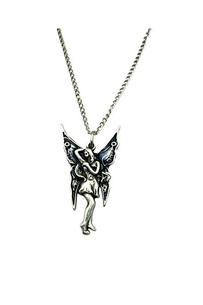Herşey Nota Unisex Necklace with Fairy Figure – Imagination and Nature Symbol Accessory with 60 cm Chain