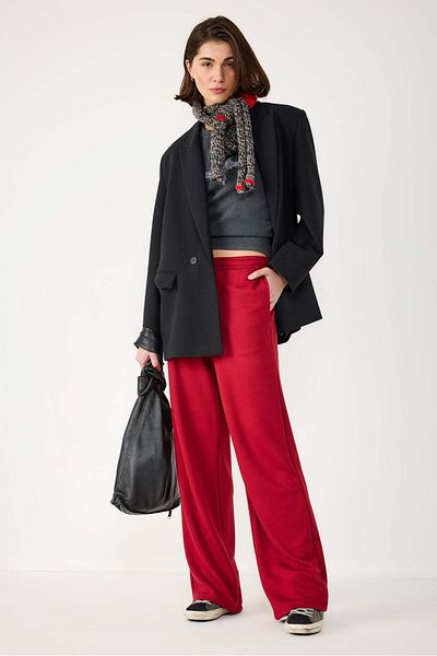 No Matter What Straight Cut Cotton Casual Trousers