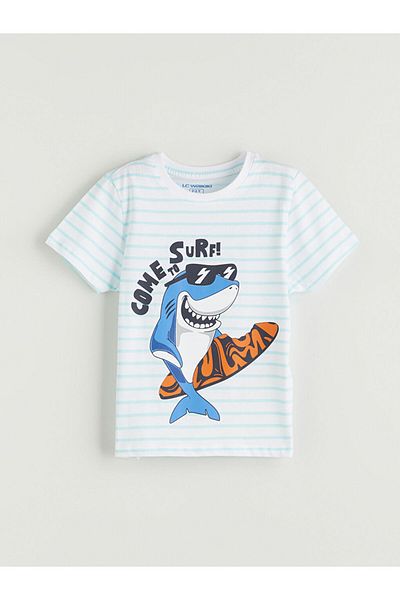 LC Waikiki Printed Boys' Shorts Pajama Set