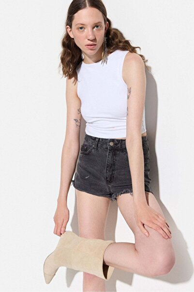 No Matter What Ärmelloses Crop-Top mit Rundhalsausschnitt