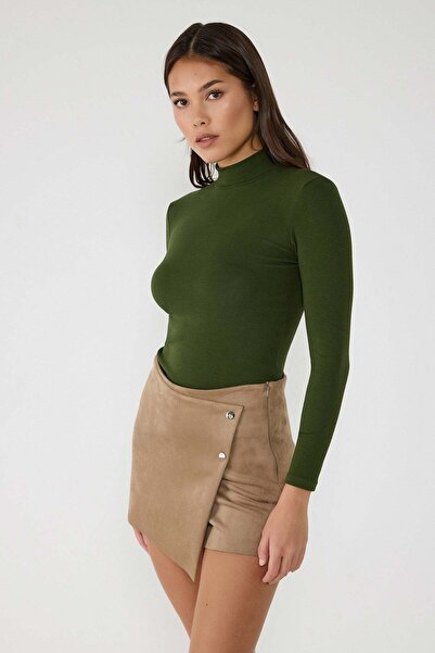 No Matter What Duru Basic Langarm-Rollkragenbluse