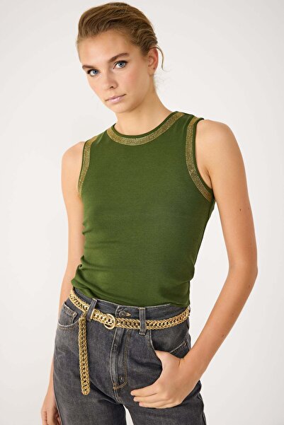 No Matter What Ärmelloses Unterhemd mit Steindetails