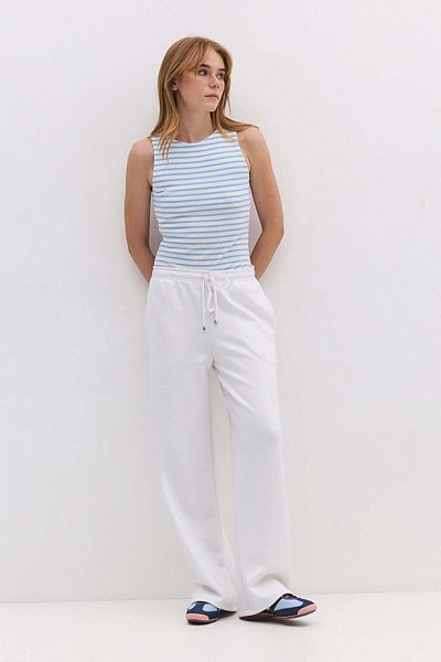 No Matter What Straight Cut Cotton Casual Trousers