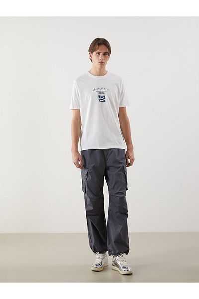 LC Waikiki Lcw Crew Neck Printed Combed Cotton Men's T-Shirt