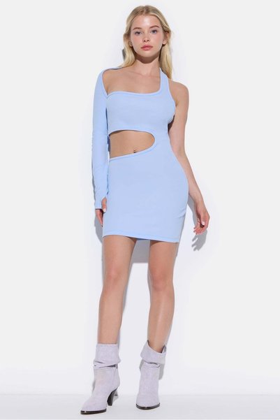 No Matter What Tief ausgeschnittenes Minikleid