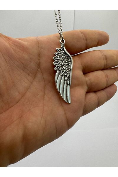 Herşey Nota Unisex Necklace with Eagle Angel Wing Figure – Power, Freedom and Protection Themed Accessory