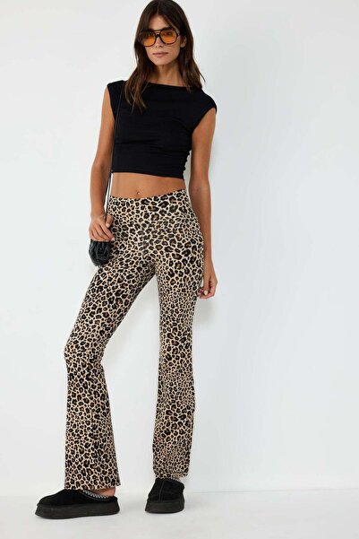 No Matter What Hose mit Leopardenmuster und elastischem Bund