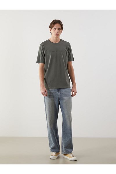 LC Waikiki Crew Neck Printed Combed Cotton Men's T-Shirt