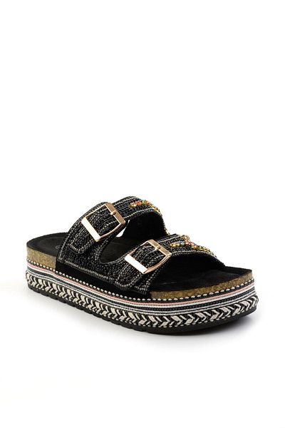 Guja Black Women's Slippers K04185103187