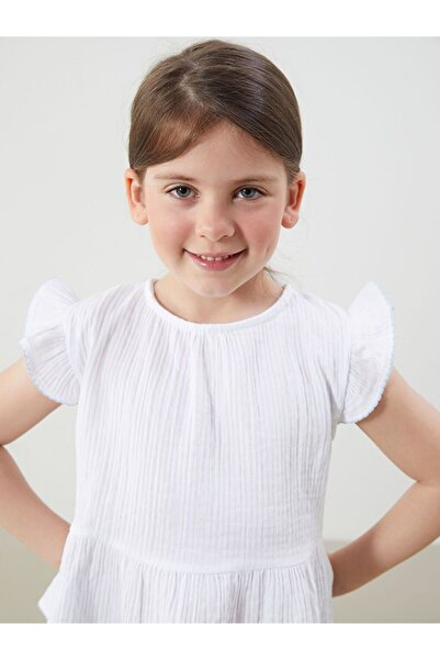 LC Waikiki Lcw Kids Muslin Girl's Blouse and Pants 2-Pack