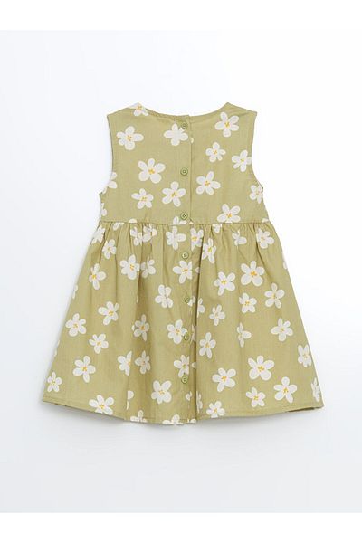 LC Waikiki Crew Neck Floral Baby Girl Dress