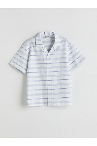 LC Waikiki Resort Collar Striped Boy's Shirt