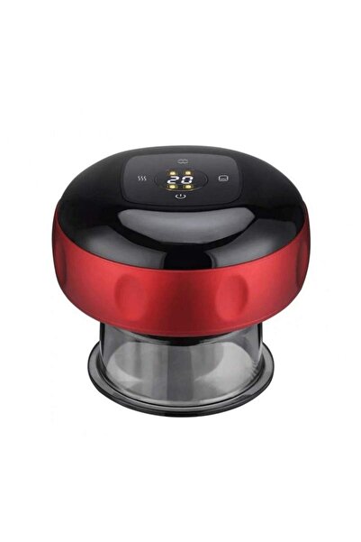 SIKS Aparat de masaj portabil 3 în 1, cu încălzire și vid, pentru slăbit, roș...