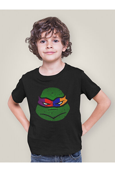SEVBANO Παιδικό μπλουζάκι με στάμπα Ninja Turtles Unisex (Ηλικίες 3-12)