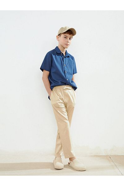 LC Waikiki LCW Elastic Waist Linen Blended Boy's Trousers