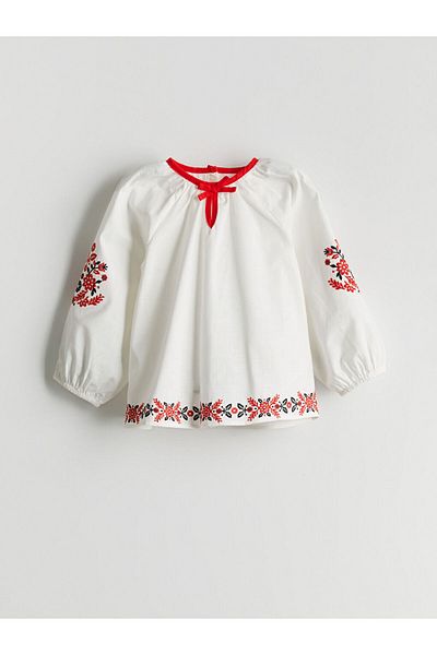 LC Waikiki Lcw Floral Bow Girl's Shirt