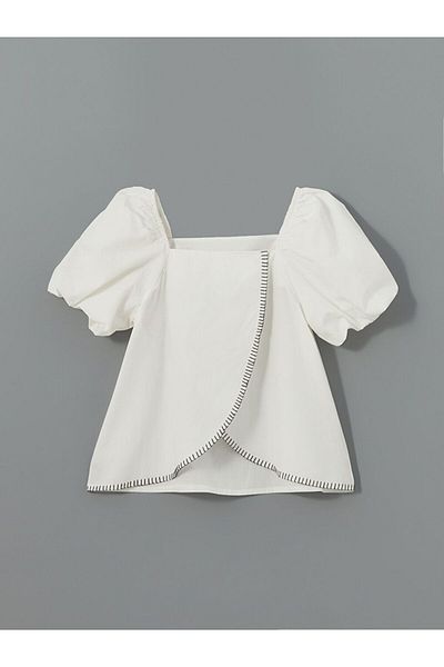 LC Waikiki Lcw Kids Square Collar Girls' Blouse and Pants