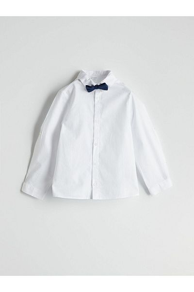 LC Waikiki Basic Boy's Shirt with Bow Tie