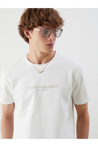 LC Waikiki Ανδρικό μπλουζάκι με στάμπα XSIDE Crew Neck