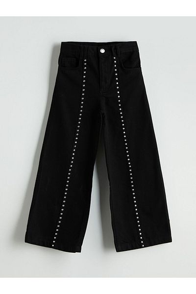 LC Waikiki Wideleg Stone Girl's Trousers