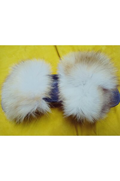 hoaryage Genuine Mink Fur Slippers