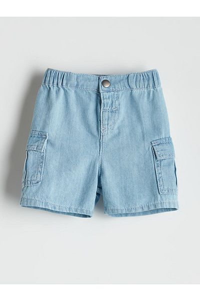 LC Waikiki Elastic Waist Baby Boy Jean Shorts