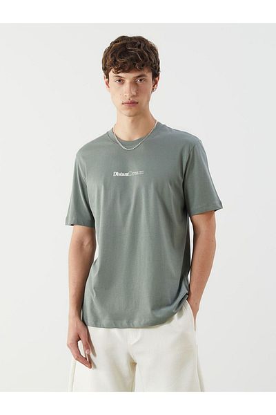 LC Waikiki Xside Crew Neck Printed Combed Cotton Men's T-Shirt