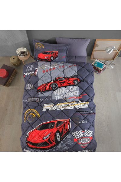 merland benvecocuk Single Ranforce Young Pattern Sleeping Set Racing Team