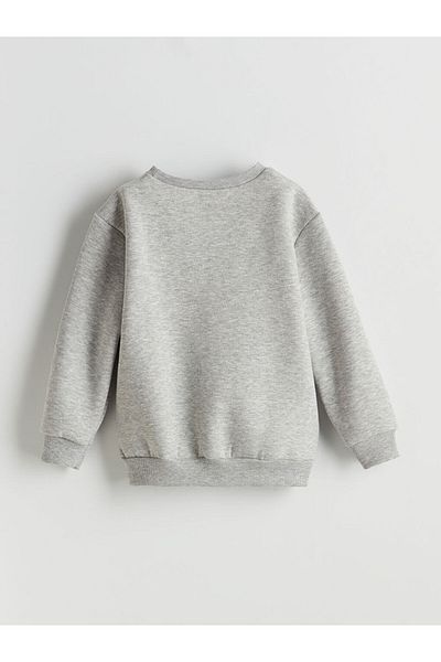 LC Waikiki Lcw Crew Neck Letter Printed Girls' Sweatshirt