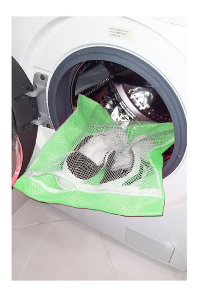 noip Green - Zippered - Delicate Laundry Slippers Shoe Washing Net Large Size (7474)