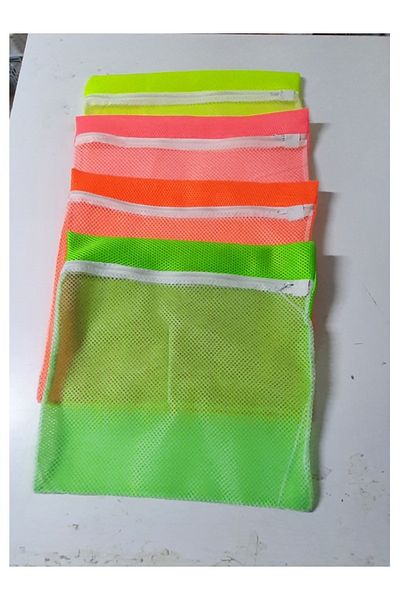 noip 4 Pieces 4 Colors Zippered - Delicate Laundry Slippers Shoe Washing Net Large Size (7474)