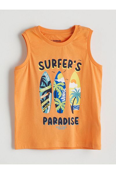 LC Waikiki Lcw Printed Boys' Singlet and Shorts 2-Piece