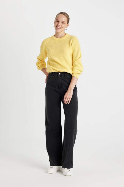 DeFacto Regular Fit Basic Plain Thessaloniki Knitted Sweater H6905Az24Wn