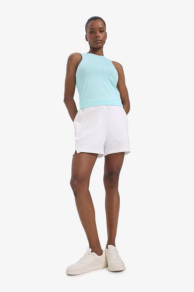 DeFacto DeFactoFit Slim Fit Slim Fit Basic عادي ركوب الدراجات الرقبة رياضي القميص F3265AX25SM